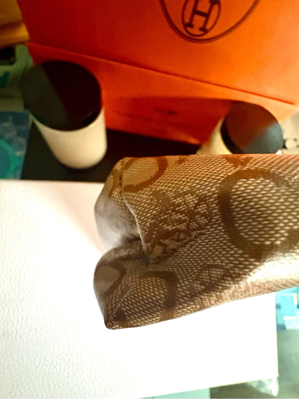 Celine Vintage Monogram Clutch/Cosmetic Pouch - Picture 5 of 13